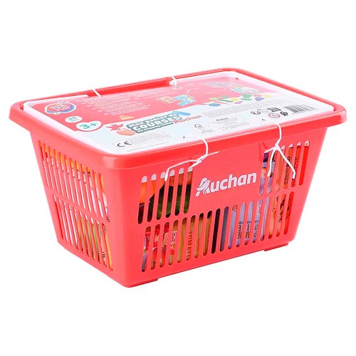 Cesta compra con alimentos 25 piezas . ONE, TWO FUN.