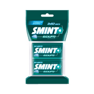 SMINT Caramelos comprimidos de eucalipto sin azúcar 2 x 35 g.