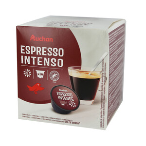 PRODUCTO ALCAMPO Café molido de tueste natural Espresso intenso en cápsulas , Intensidad 9 PRODUCTO ALCAMPO 16 ds. 112 g.