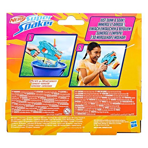 Pistola de agua mini dunk fill, NERF SUPER SOAKER.