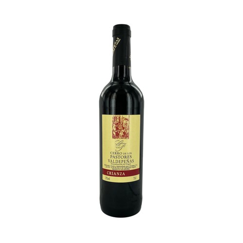 CERRO DE LOS PASTORES Vino tinto crianza con D.O. Valdepeñas botella 75 cl.