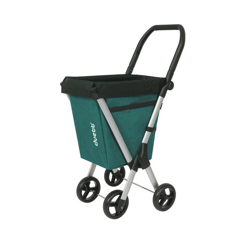 Carro para la compra 50L Max. 25kg 4 ruedas, Muuvi Van color verde, DUETT.