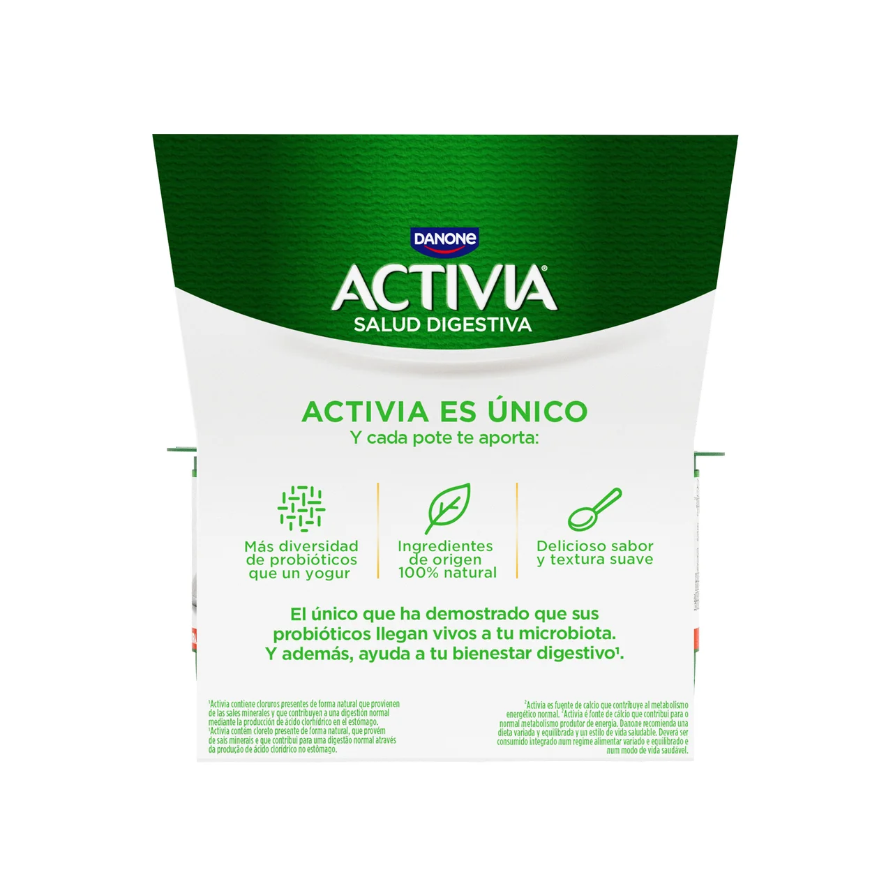 Bífidus con sabor natural azucarado de Danone 8 x 120 g.
