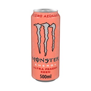 MONSTER Energy Bebida energética ultra peachy keen lata 500 ml.