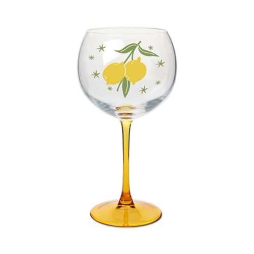 Copa gin tonic 63 cl decoración limones. ACTUEL