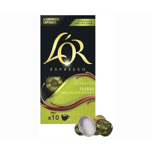 L'OR Café en cápsulas de chocolate Dubai 10 uds. 52 g.