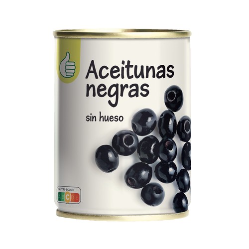 AUCHAN ECONOMICO Aceitunas negras sin hueso - 120gr.