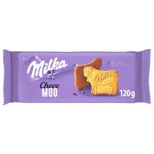 MILKA galletas Choco Moo con chocolate con leche 120 g.