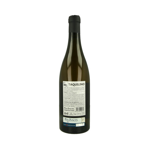 TAQUILINO  Vino blanco albariño con D.O. Rías Baixas TAQUILINO botella de 75 cl.