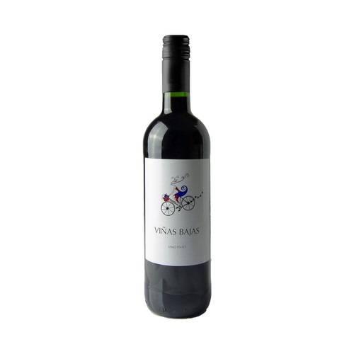 VIÑAS BAJAS Vino tinto de mesa botella de 75 cl.