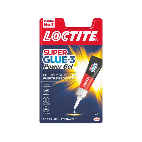 Pegamento instantáneo LOCTITE Super Glue 3 Power Gel, 3grs.