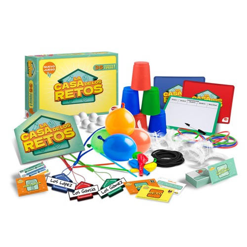 La casa de los retos, nuevos juegos, juego de mesa +6 años, BIZAK