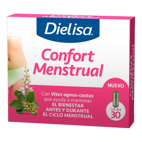 DIELISA Confort menstrual Extracto seco de sauzgatillo, vitamina B6 y minerales 30 uds.