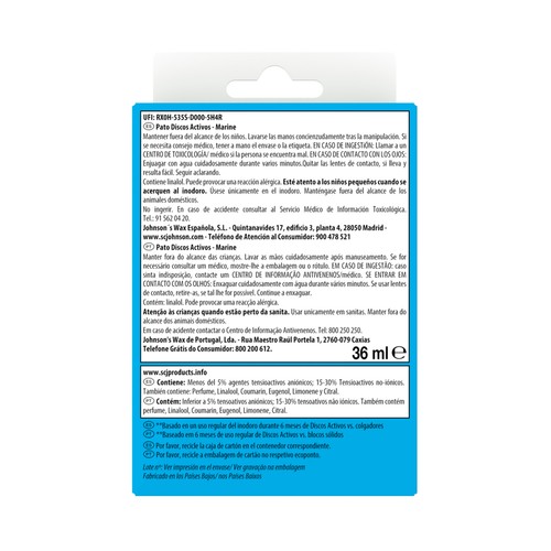 PATO Discos para WC activos aroma frescor marino PATO 6 uds.