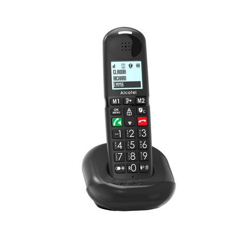 Teléfono inalámbrico ALCATEL XL685, 5", 100h de autonomía, manos libres, tecla audio boost.