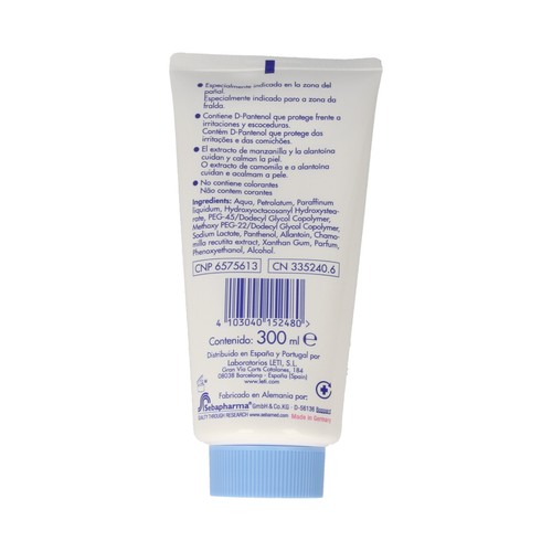 SEBAMED Crema balsámica que previene las irritaciones de la zona del pañal SEBAMED 300 ml.
