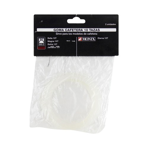 Goma para cafetera expréss/Italiana de 10 tazas MONIX  pack de 2 unidades.