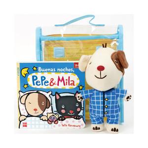 Imagen de Pack buenas noches Pepe & mila (con muñeco de Pepe en pijama), YAYO KAWAMURA. Género: infantil. Editorial: Ediciones SM.