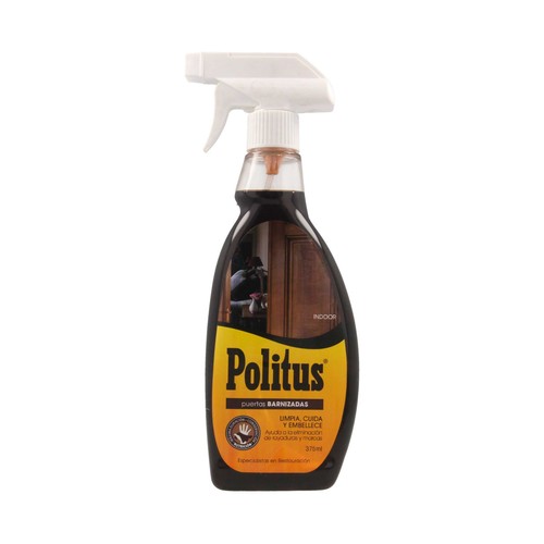 POLITUS Producto para limpieza de puertas barnizadas (limpia, cuida y embellece) 375 ml.