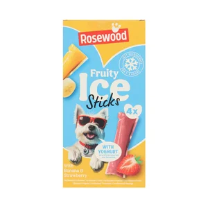 ROSEWOOD Snack helado para perros adultos con yogur y frutas 4x40g.