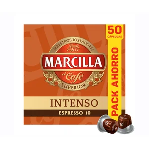 MARCILLA Café cápsulas intenso I10 50 uds. 260 gr.