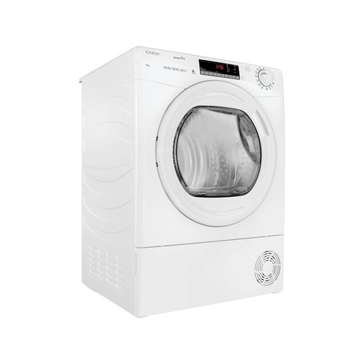 Secadora por condensación con bomba de calor CANDY Cro EH10N2TE-S, capacidad de secado: 10KG, clasificación energética: D, H: 85cm, A: 59,6cm, F: 60,4cm.