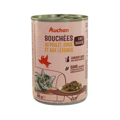 PRODUCTO ALCAMPO Bocaditos en salsa de ave para gatos esterilizados  400 g