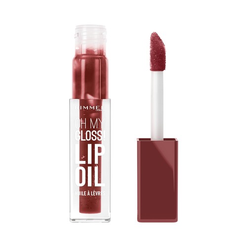 RIMMEL Oh my gloss! tono 008 Deep cherry Brillo de labios nutritivo con vitamina E.