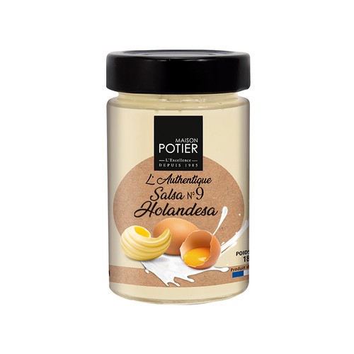 MAISON POTIER Salsa Holandesa, de mantequilla y zumo de limón concentrado 180 g.