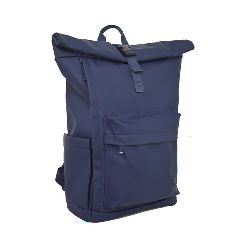 Mochila New Shape Rolltop color azul. YOUNG'S ATTITUDE