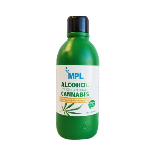 MPL Alcohol con aceite de semillas de Cannabis 250 ml.