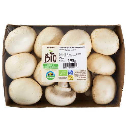 ALCAMPO CULTIVAMOS LO BUENO ECOLÓGICO Champiñón blanco ecológico  250 g.