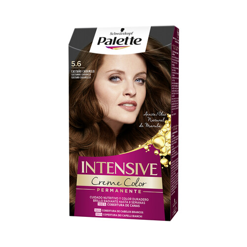 PALETTE Tinte de pelo permanente tono 5.6 castaño caramelo PALETTE Intensive creme color.
