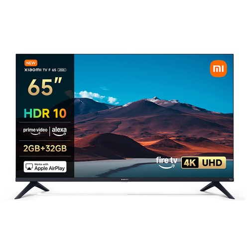 Televisión 65" XIAOMI F65 ELA6186EU, 4K, Fire TV, Bluetooth 5.0, 60Hz