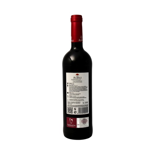 VIÑA ALBALI  Vino tinto con D.O. Valdepeñas VIÑA ALBALI botella de 75 cl.
