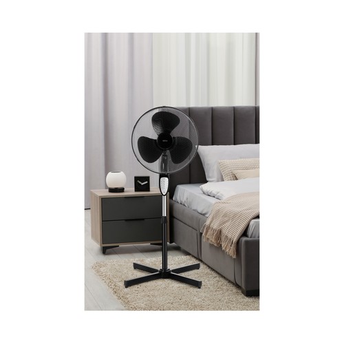Ventilador de pie QILIVE Q.6847, 45W, 3 velocidades, diámetro de las aspas 40cm, altura regulable 104-123 cm