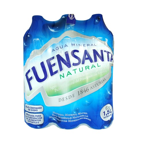 FUENSANTA Agua mineral pack de 6 uds. x 1,5 l.