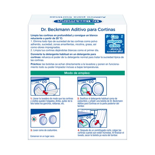 DR. BECKMANN Aditivo para cortinas 5 sobres