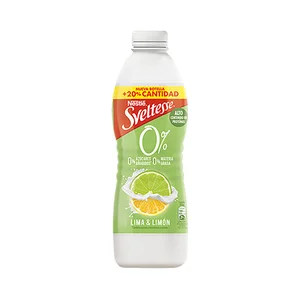 SVELTESSE Yogur líquido desnatado sabor lima y limón 900 ml.