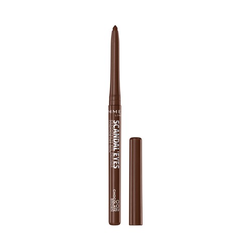 RIMMEL Scandal eyes  tono 002 Chocolate brown Lápiz de ojos resistente al agua (waterproof) y de larga duración.