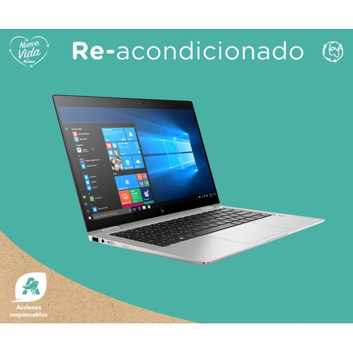 Portátil reacondicionado HP Elitebook X360 G7, 256 GB SSD, 16 GB RAM, pantalla 35,56cm (14")