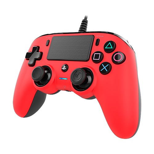 Mando para PS4 NACON, color rojo, conector para auriculares jack 3,5mm