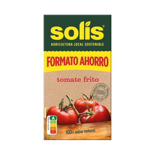 SOLIS Tomate frito, sabor 100% natural brick 500 g.