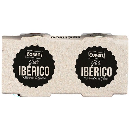 COREN Paté de hígado de cerdo ibérico lata de 78 g. pack de 2 uds.