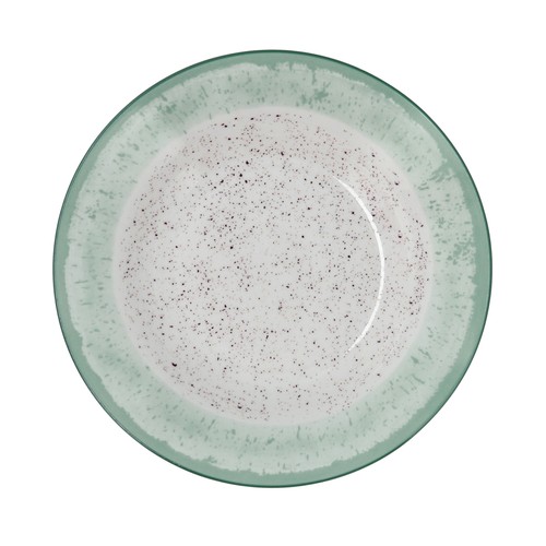 Plato hondo 20cm porcelana color turquesa. QUID