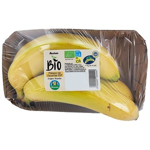 Imagen de ALCAMPO CULTIVAMOS LO BUENO ECOLÓGICO Plátanos bio con indicación geográfica protegida, bandeja 800 g.