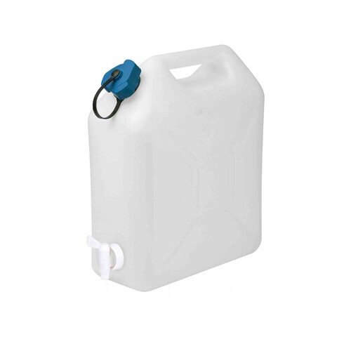 Bidón para agua con tapón simple y grifo, 10 litros de capacidad EDA.