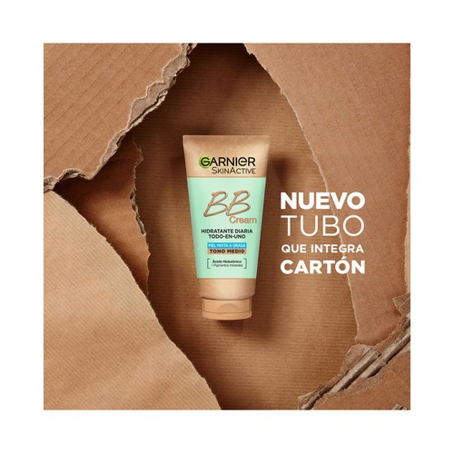 GARNIER Skin active BB Cream Crema correctora y anti-imperfecciones para pieles mixtas a grasas, tono medio y SPF 20 40 ml.