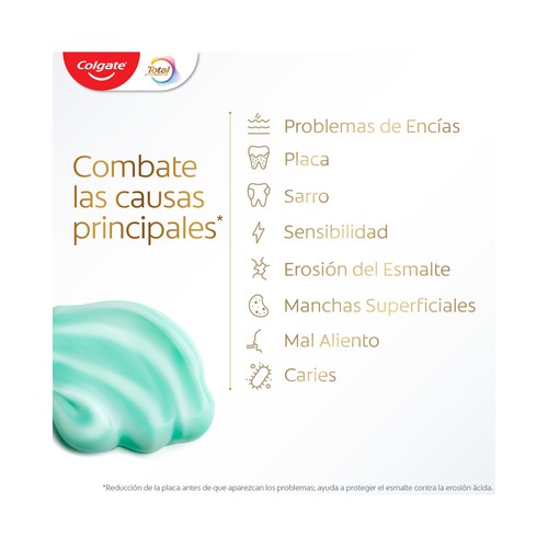 COLGATE Total prevención activa Pasta de dientes con sabor a menta fresca 75 ml.