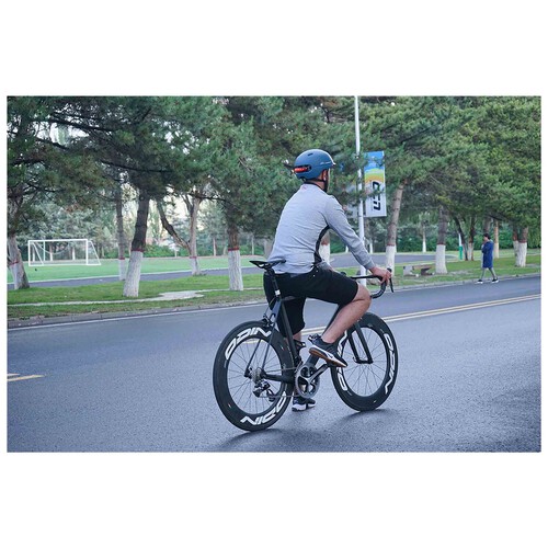 Casco para patinete LIVALL C20 azul, Talla: M, luz trasera, función SOS, advertencia de freno.